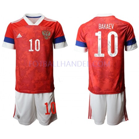 Barn Fotballdrakter Russland Bakaev 10 Hjemme Euro 2020 Kortermet